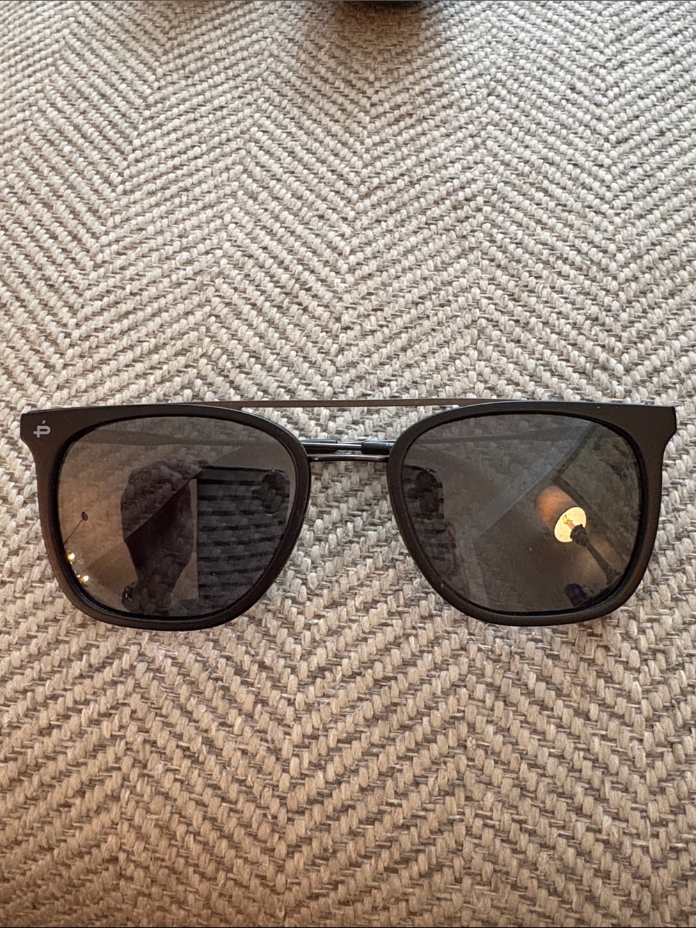 Prive Revaux Matte Black Square Women's Polarized Sunglasses
